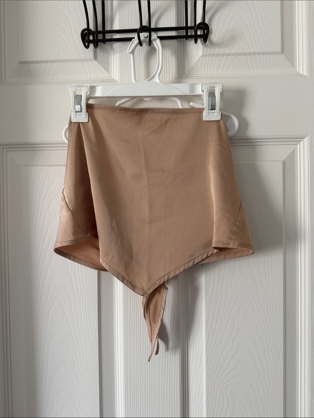 Neutral Tan Triangle Scarf Skirt